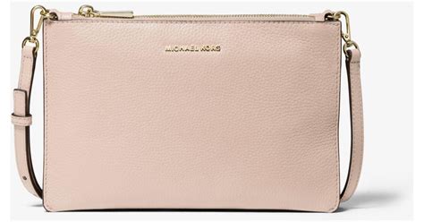 michael kors signature double pouch crossbody|Michael Kors leather crossbody.